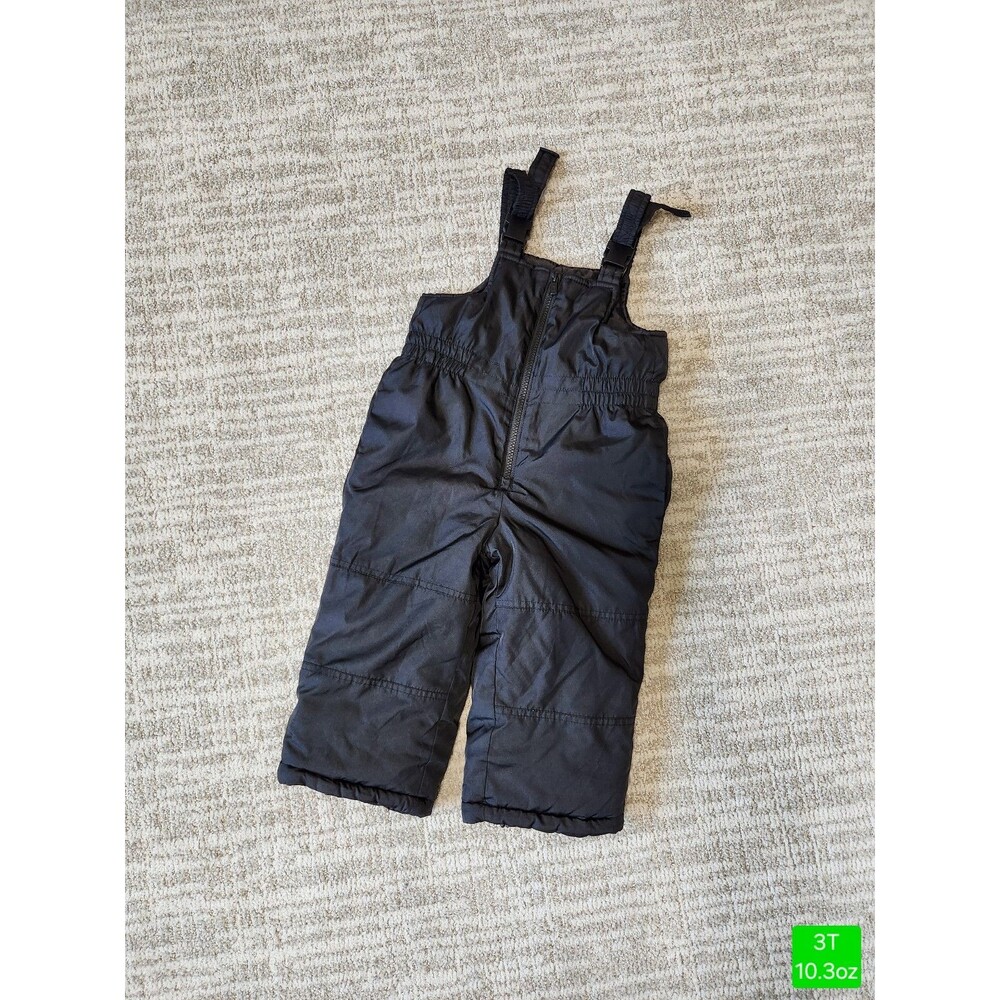 Carters boy girl heavyweight snow bibs black size 3T